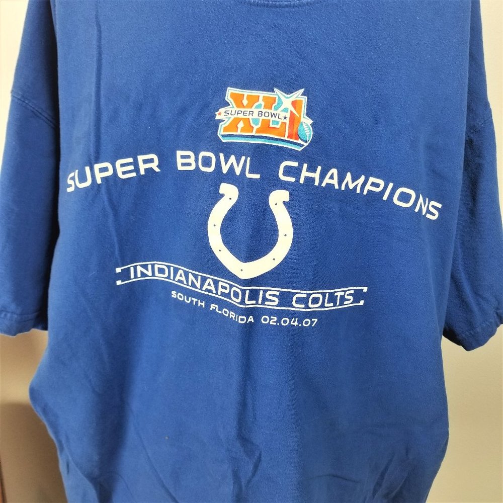 Indianapolis Colts Blue Super Bowl Champs T Shirt